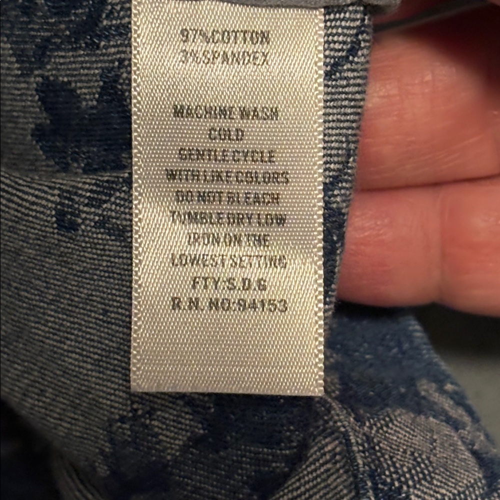 Hannah Petite XL Denim Vest - Picture 3 of 10